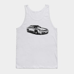 EUROBEAT INTENSIFIES - SILVIA S13 / Sileighty full-body version Tank Top